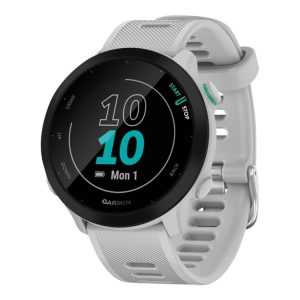 Garmin Forerunner 55 - Hvid - Sportsur Med Bånd - Silikone - Hvid - Display 1.04" - Bluetooth, Ant+ - 37 G