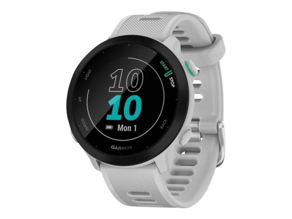 Garmin Forerunner 55 - Hvid - Sportsur Med Bånd - Silikone - Hvid - Display 1.04" - Bluetooth, Ant+ - 37 G