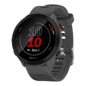 Garmin Forerunner 55 - Sportsur Med Bånd - Silikone - Display 1.04" - Bluetooth, Ant+ - 37 G - Monterra-Grå