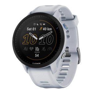 Garmin Forerunner 955 - Sportsur Med Rem - Silikone - Håndledsstørrelse: 130-220 Mm - Display 1.3" - 32 Gb - Bluetooth, Wi-Fi, Ant+ - 52 G - Whitesto