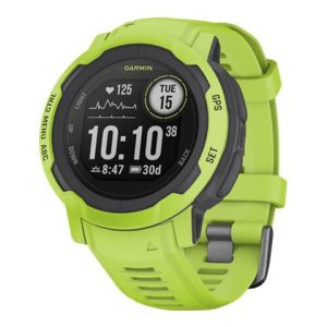 Garmin Instinct 2 - 45 Mm - Elektrisk Lime - Sportsur Med Bånd - Silikone - Håndledsstørrelse: 135-230 Mm - Monokrom - 32 Mb - Bluetooth, Ant+ - 52 G