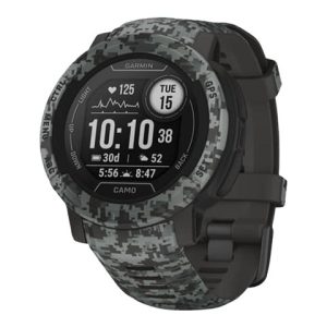 Garmin Instinct 2 - Camo Edition - 45 Mm - Grafit-Camo - Sportsur Med Bånd - Silikone - Håndledsstørrelse: 135-230 Mm - Monokrom - 32 Mb - Bluetooth,