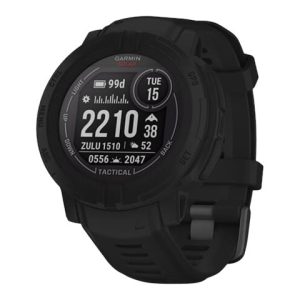 Garmin Instinct 2 Solar - Tactical Edition - 45 Mm - Sort - Sportsur Med Bånd - Silikone - Håndledsstørrelse: 135-230 Mm - Monokrom - 32 Mb - Bluetoo