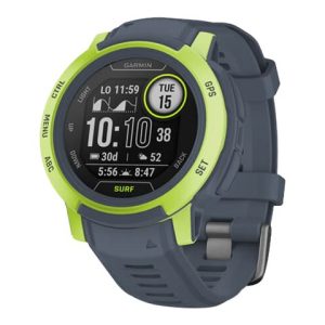 Garmin Instinct 2 - Surf Edition - 45 Mm - Mavericks - Sportsur Med Bånd - Silikone - Håndledsstørrelse: 135-230 Mm - Monokrom - 32 Mb - Bluetooth, A