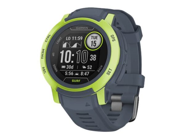 Garmin Instinct 2 - Surf Edition - 45 Mm - Mavericks - Sportsur Med Bånd - Silikone - Håndledsstørrelse: 135-230 Mm - Monokrom - 32 Mb - Bluetooth, A