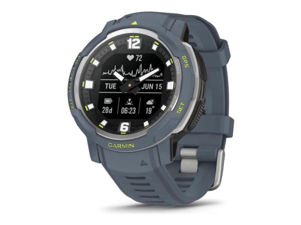 Garmin Instinct Crossover - Standard Edition - 45 Mm - Fiberforstærket Polymer - Sportsur Med Bånd - Silikone - Håndledsstørrelse: 135-230 Mm - Monok