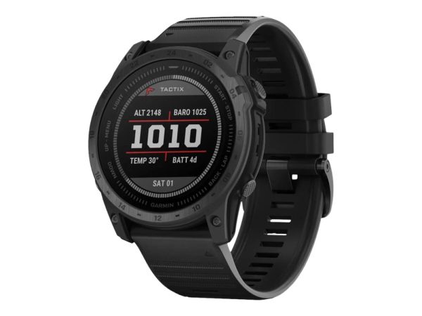 Garmin Tactix 7 - Standard Edition - 51 Mm - Fiberforstærket Polymer - Ja Sportsur Med Bånd - Silikone - Sort - Håndledsstørrelse: 127-210 Mm - Displ