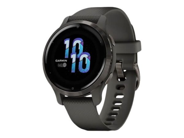 Garmin Venu 2S - 40 Mm - Grafit - Sportsur Med Bånd - Silikone - Håndledsstørrelse: 110-175 Mm - Display 1.1" - Bluetooth, Wi-Fi, Ant+ - 38.2 G