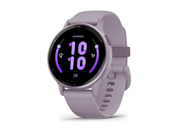 Garmin Vívoactive 5 - Orkide - Smart Ur Med Bånd - Silikone - Håndledsstørrelse: 125-190 Mm - Display 1.2" - 4 Gb - Bluetooth, Wi-Fi, Ant+ - 26 G