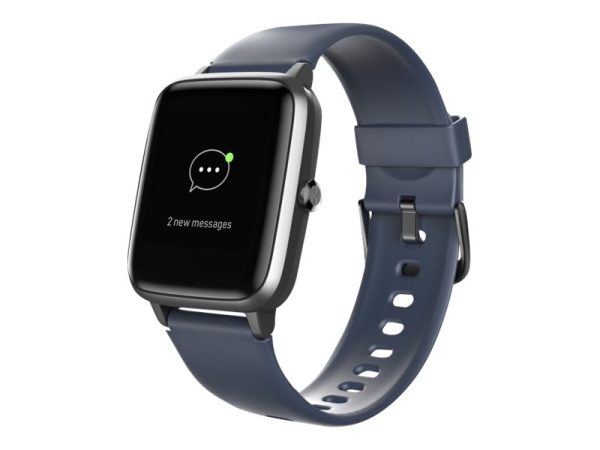 Hama Fit Watch 4900 - Sort - Smart Ur Med Bånd - Tpu - Blå - Display 1.3" - Bluetooth - 35 G