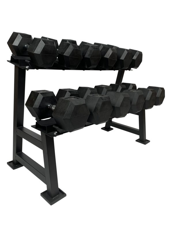 Hexa Håndvægte m. rack (2,5-30 KG)