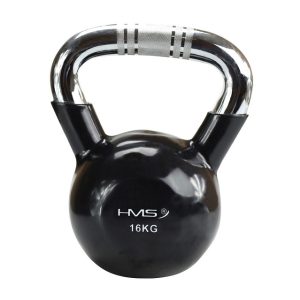 Hms Kettlebell Cast Iron Ktc16 Handle Chrome Knurled Black 16 Kg (17-64-075)