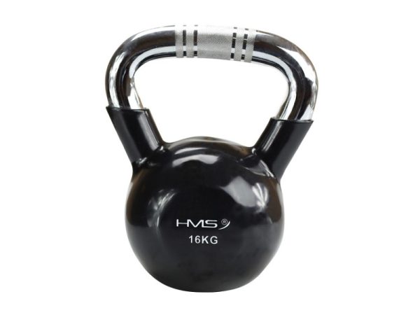 Hms Kettlebell Cast Iron Ktc16 Handle Chrome Knurled Black 16 Kg (17-64-075)