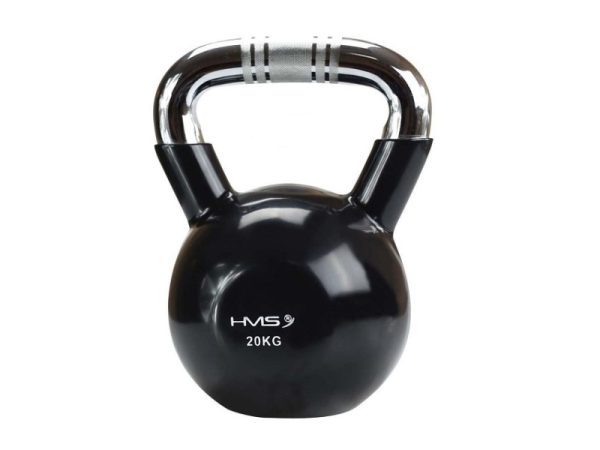 Hms Kettlebell Cast Iron Ktc20 Handle Chrome Knurled Black 20 Kg (17-64-076)