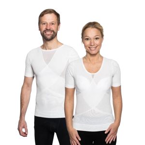 Holdningskorrigerende trøje - Unisex - Hvid / Medium