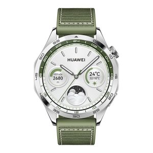 Huawei Watch Gt 4 - 46 Mm - Rustfrit Stål - Smart Ur Med Rem - Komposit - Håndledsstørrelse: 140-210 Mm - Display 1.43" - Nfc, Bluetooth - 48 G - Grø