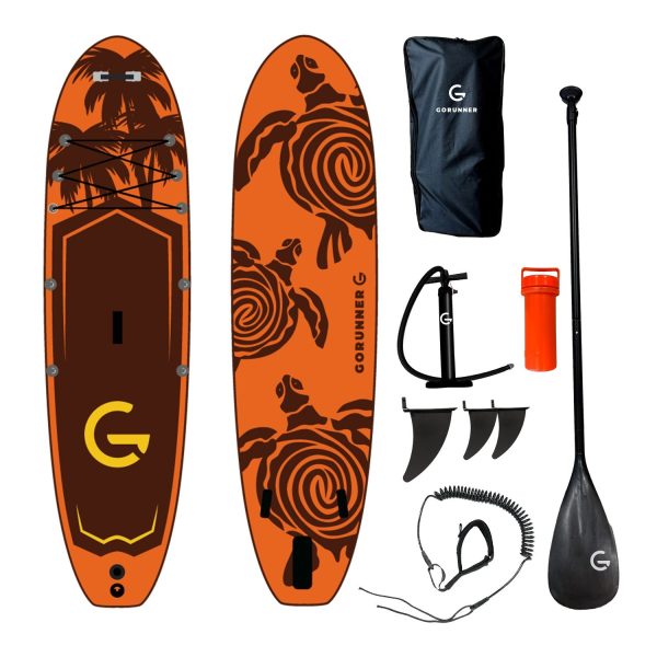 Innoliving Oppustelig SUP Paddleboard 10'6 Orange Turtle