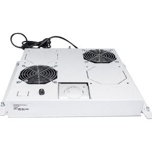 Intellinet 2-Fan Ventilation Unit For 19" Racks, Roof Mount, With Thermostat, Grey - Bakke Til Blæser I Rack - Med 2 Køleblæsere - Ac 220/240 V - Grå