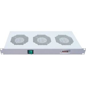 Intellinet 3-Fan Ventilation Unit For 19" Racks, 1U, Grey - Bakke Til Blæser I Rack - Med 3 Køleblæsere - Ac 220/240 V - Grå, Ral 7035 - 1U - 19"