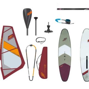 JP Australia Windsurf SUP EVA 10'9" x 32 board + Vision rig 4.5 - Komplet Junior Windsurf SUP Pakketilbud