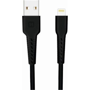 Kabel Usb Swissten Swissten Basic Fast Charge 3A Lightning (Md818zm/A) Datu Un Uzldes Kabelis 1M Melns