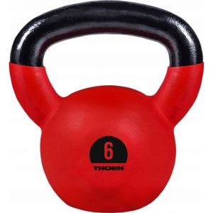 Kettlebell Thorn+Fit Cast-Iron Gumowany 6 Kg