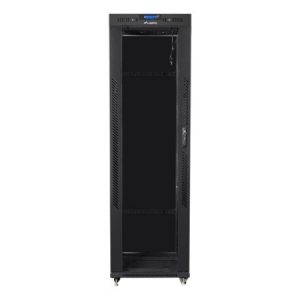 Lanberg Free Standing Rack 19Inch Cabinet 42U 600X800 Glass Door Lcd Flat Pack Black