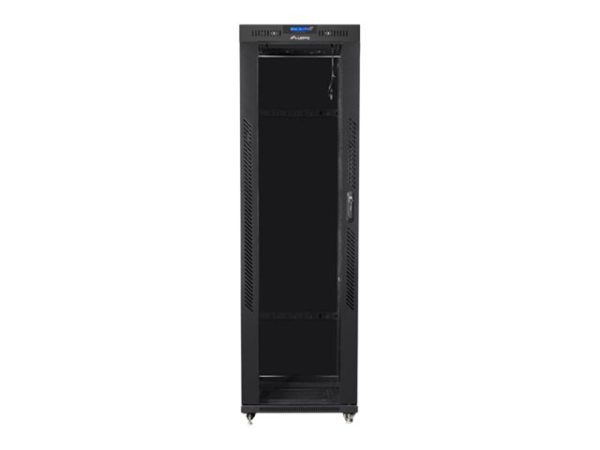 Lanberg - Rack Kabinet - Med 4 Køleblæsere, Display - Sort, Ral 9004 - 42U - 19"