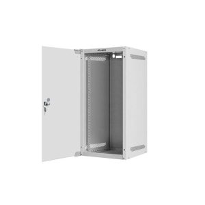 Lanberg WF10-2312-10S Rack Cabinet 10" Wall Mount 12U 280x310 (Flat Pack) With Glass Door Grey RAL7035