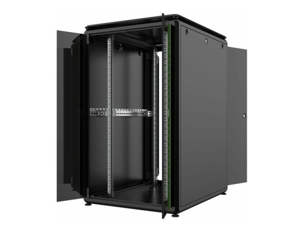 Lanview By Logon Data Line - Rack Kabinet - 800 X 1000 Mm, Data Line - Fritstående - Sort - 26U - 19"