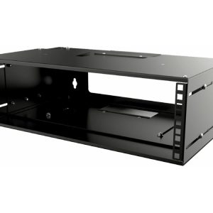 Lanview By Logon - Rack Åben Ramme - Adjustable Depth - Vægmonterbar - Sort - 3U - 19"