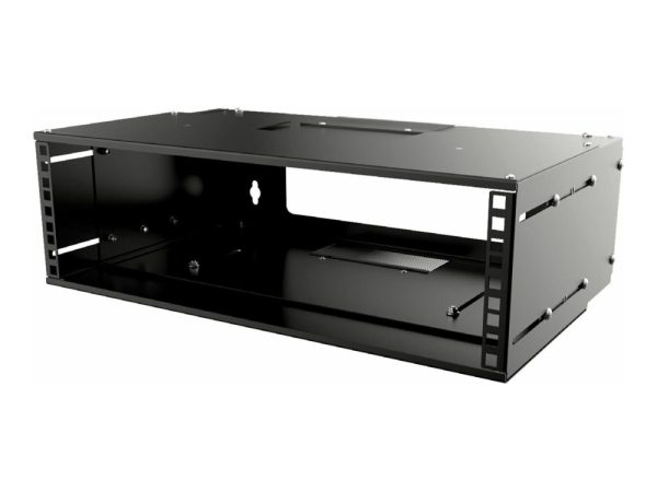 Lanview By Logon - Rack Åben Ramme - Adjustable Depth - Vægmonterbar - Sort - 3U - 19"