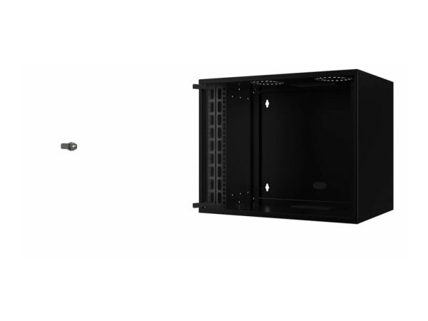 Lanview By Logon - Rack Kabinet - 53 X 40, Soho, Ikke-Monteret - Vægmonterbar - Sort, Ral 9005 - 9U - 19"