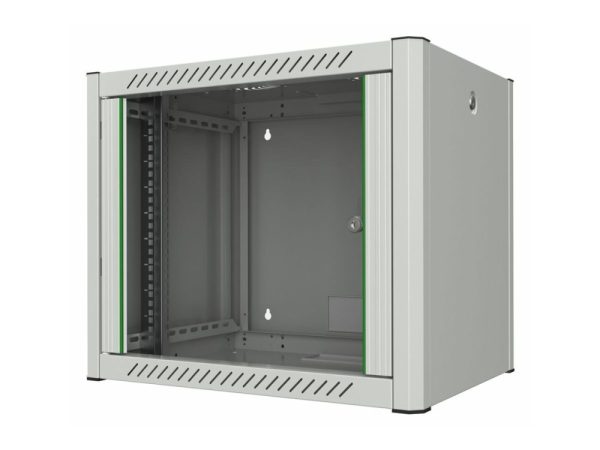 Lanview By Logon - Rack Kabinet - 60 X 45, Pro - Vægmonterbar - Hvid, Ral 7035 - 9U - 19"