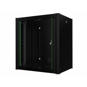 Lanview By Logon - Rack Kabinet - 60 X 45, Pro - Vægmonterbar - Sort, Ral 9005 - 12U - 19"