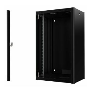 Lanview By Logon - Rack Kabinet - 60 X 45, Pro - Vægmonterbar - Sort, Ral 9005 - 20U - 19"