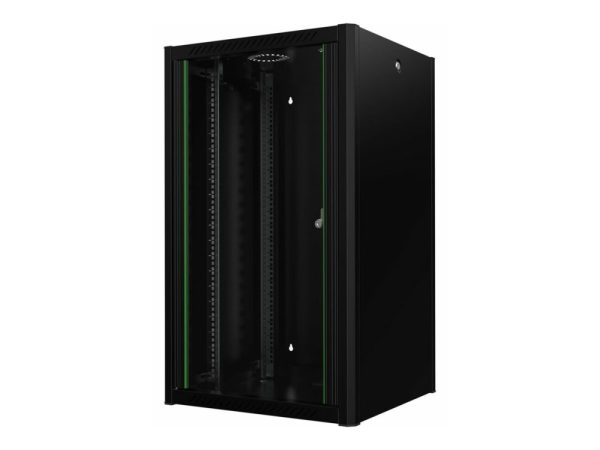 Lanview By Logon - Rack Kabinet - 60 X 56, Pro - Vægmonterbar - Sort, Ral 9005 - 20U - 19"