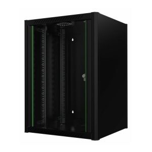 Lanview By Logon - Rack Kabinet - 60 X 56 - Vægmonterbar - Sort, Ral 9005 - 16U - 19"