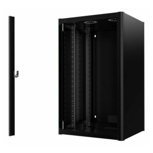 Lanview By Logon - Rack Kabinet - 60 X 56 - Vægmonterbar - Sort, Ral 9005 - 20U - 19"