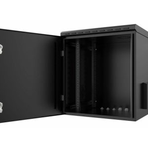 Lanview By Logon - Rack Kabinet - 60 X 60 - Vægmonterbar - Sort, Ral 9005 - 12U - 19"