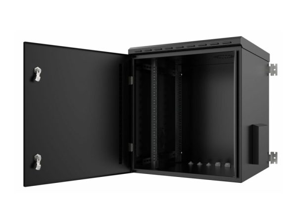 Lanview By Logon - Rack Kabinet - 60 X 60 - Vægmonterbar - Sort, Ral 9005 - 12U - 19"