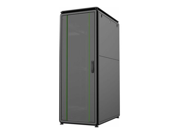 Lanview By Logon - Rack Kabinet - 600 X 1000 Mm, Data Line - Fritstående - Sort, Ral 9005 - 32U - 19"