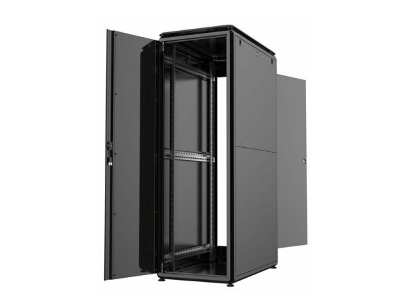 Lanview By Logon - Rack Kabinet - 600 X 1000 Mm, Data Line - Fritstående - Sort, Ral 9005 - 36U - 19"