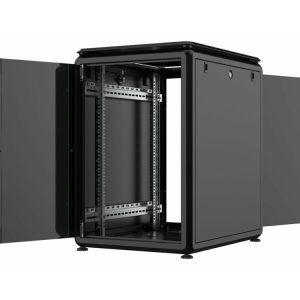 Lanview By Logon - Rack Kabinet - 600 X 800 Mm, Data Line - Fritstående - Sort, Ral 9005 - 16U - 19"