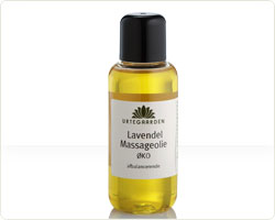 Lavendel massageolie Økologisk 100ml.