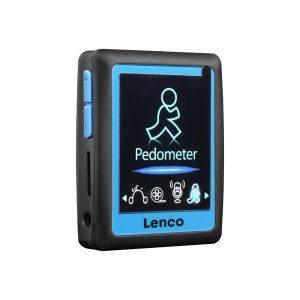 Lenco PODO-152 - MP3/4 Player with Pedometer en 4GB - Blue - MP3-Afspiller 4 GB