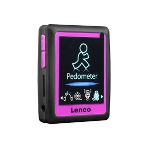 Lenco PODO-152 - MP3/4 Player with Pedometer en 4GB - Pink - MP3-Afspiller 4 GB