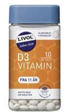 Livol Vitamin D 10 Âµg, 220 tab / 50 g