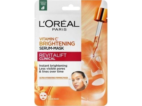 L'oreal_Revitalift Clinical Brightening Sheet Mask-Serum Med C-Vitamin Og Salicylsyre 26G