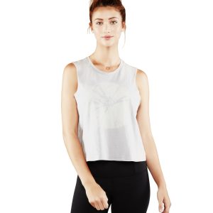 Manduka Adorn Crop Top, Feather grå